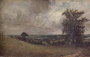 John Constable West End Field,Hampstead,noon oil painting artist